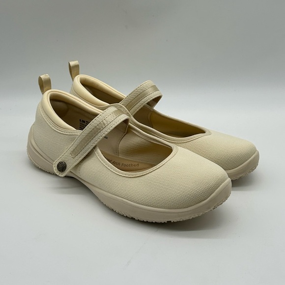 JSPORT Melody Mary Jane Flats Cream US 8.5 | Comfort Lightweight Shoes NWB - Picture 3 of 10